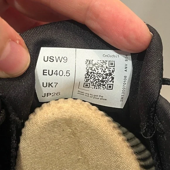 NIB Auth On Sz 9 Women’s Black Eclipse Cloud X 4 Running Sneakers Shoes Rt $160! - Picture 8 of 16